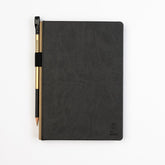 Blackwing Lab 05.13.25 Black Hardcover Notebook with Gold Pencil